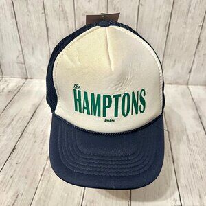BUBU Hampton's Trucker Hat Kids Size 4+ NEW Blue & White Snap Back Hat NWT